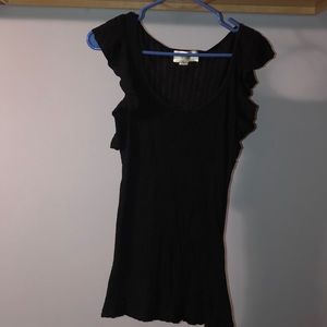 Woo. Tank top black ribbed size medium